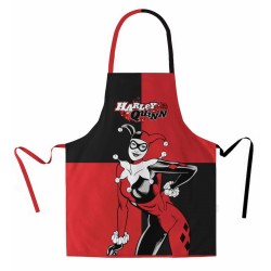 Delantal Rojo y Negro Harley Quinn DC