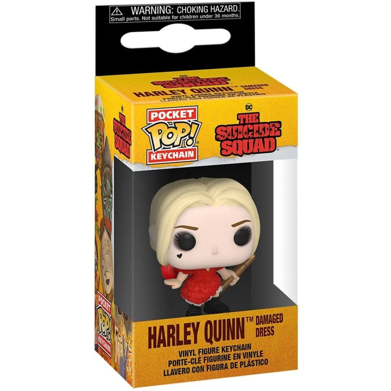 Llavero POP Harley Quinn Traje Rojo Escuadrón Suicida DC