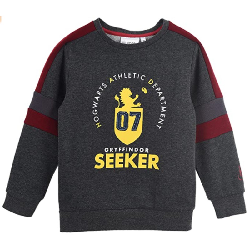 Sudadera Niño Gris Gryffindor Harry Potter