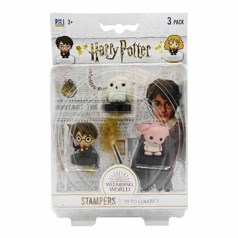 Pack 3 Sellos Hedwig, Harry y Dobby Harry Potter