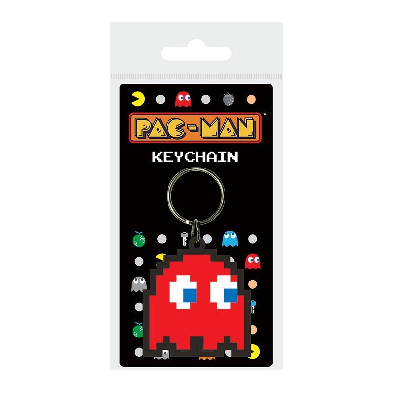 Llavero Goma Blinky Pac-Man