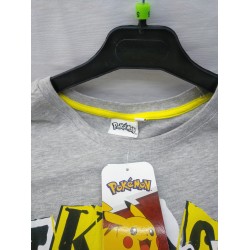 Camiseta Gris Pikachu Rocks Pokemon