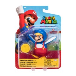 Figura Articulada Mario Polar 12 cm con Moneda Super Mario