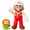 Figura Articulada Mario de Fuego 12 cm con Flor de Fuego Super Mario