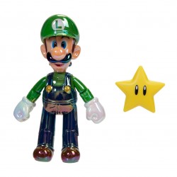 Figura articulada Luigi con Superestrella de 10 cm Nintendo