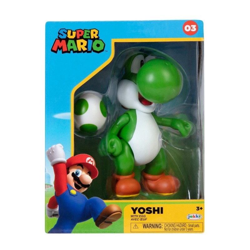 Figura articulada Yoshi con Huevo de 10 cm Nintendo