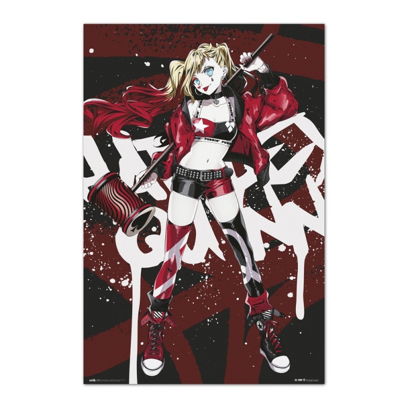 Poster Harley Quinn Anime DC 61 x 91,5 cm