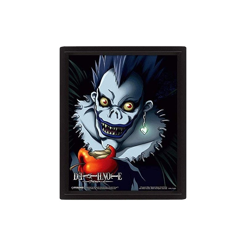 Poster 3D Light y Ryuk de Death Note