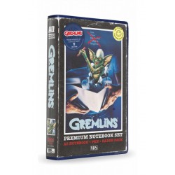 Pack VHS Gremlins libreta, boligrafo y chapas