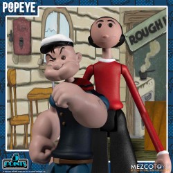 Set 4 Figuras Popeye Deluxe 5 Points Mezco Toys