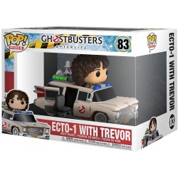 Figura POP Rides Ecto-1 con Trevor 16 cm Cazafantasmas Afterlife