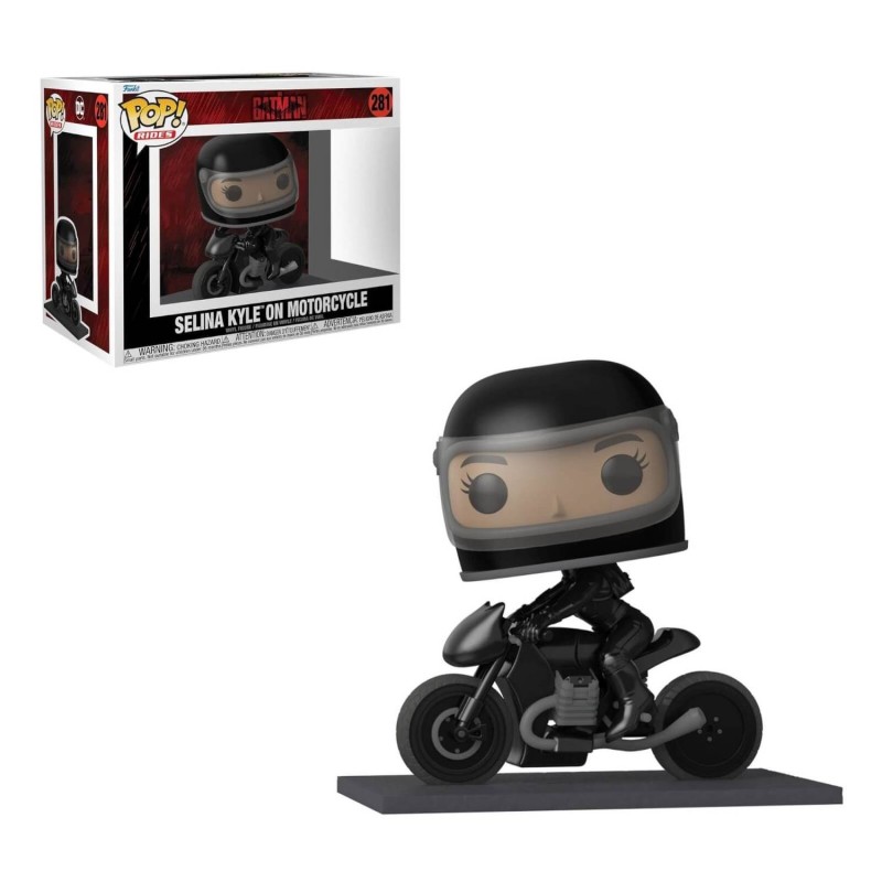 Figura POP Rides Selina Kyle en Motocicleta The Batman DC