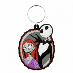 Llavero Goma Jack y Sally Pesadilla antes de Navidad Disney