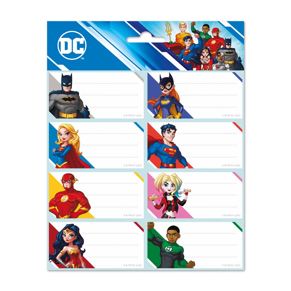 Etiquetas Adhesivas DC Comics Etiquetas Adhesivas DC Comics