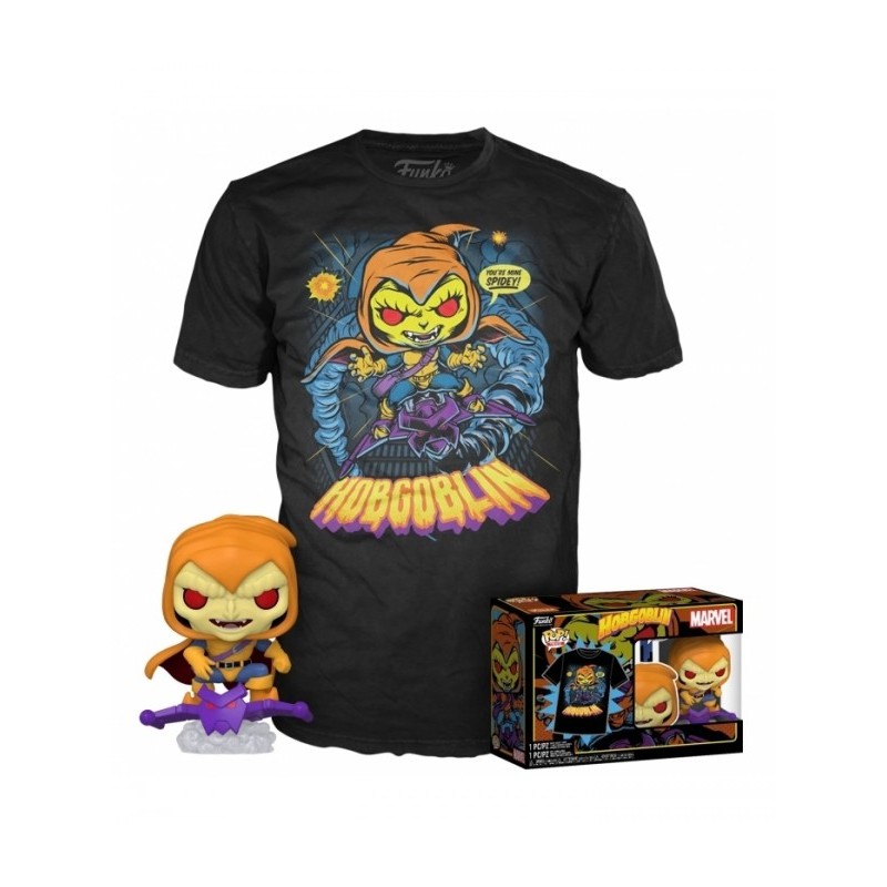 Pack Camiseta y POP Hobgoblin GITD Marvel (Edición Especial)