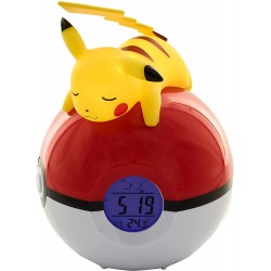 Reloj Despertador Pikachu Durmiendo en Pokeball Pokemon