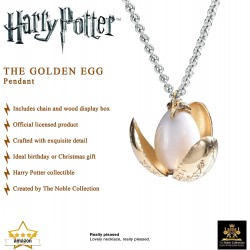 Colgante Huevo de Oro de Harry Potter bañado en oro