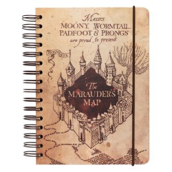 Cuaderno Tapa Forrada A5 Marauders Map Harry Potter