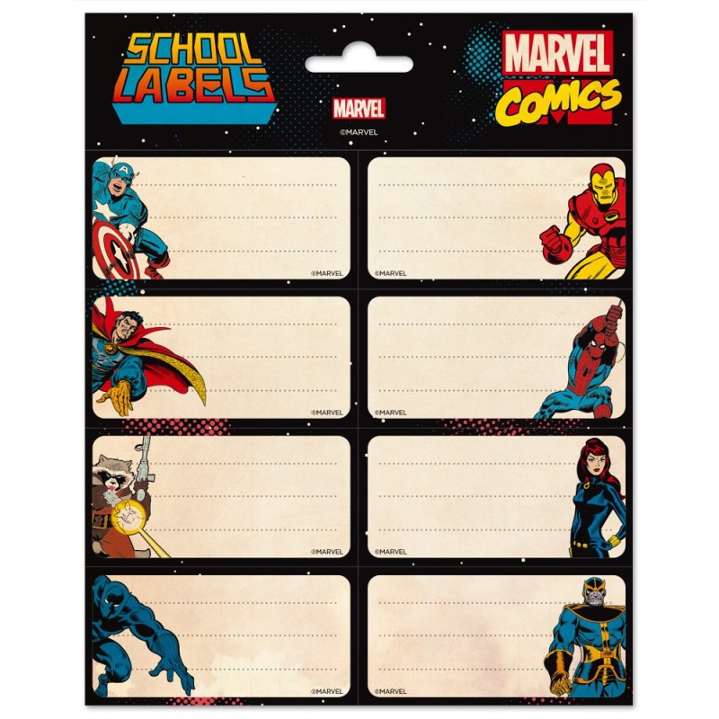 Etiquetas Adhesivas Los Vengadores Marvel