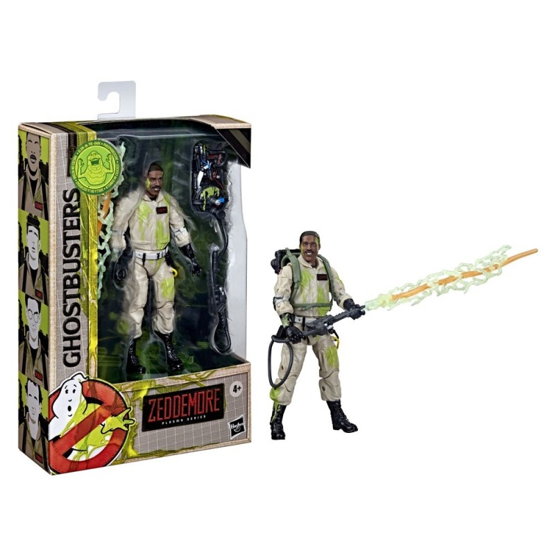 Figura Articulada Winston Zeddemore Cazafantasmas 15 cm Plasma Series Hasbro (Brilla en la oscuridad)