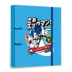 Carpeta 2 Anillas Azul Sonic Premium