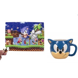 Taza 3D y Puzzle Sonic the Hedgehog