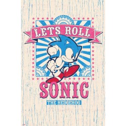 Poster Let's Roll Sonic 61 x 91,5 cm
