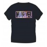 Camiseta Azul Oscura Logo Marvel