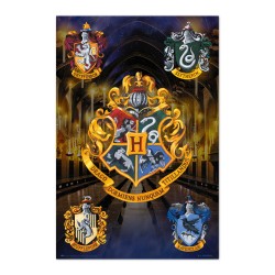 Poster Escudos Hogwarts Harry Potter 61 x 91,5 cm