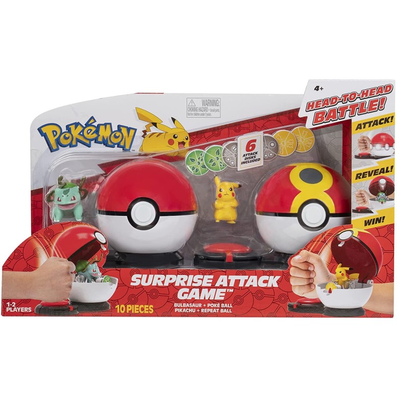 Pokemon Juego Ataque Sorpresa Bulbasaur vs Pikachu Pokemon Juego Ataque Sorpresa Bulbasaur vs Pikachu