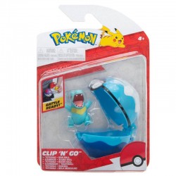 Figura Totodile + Buceo Ball Clip 'N' Go Pokémon Bizak