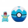 Figura Totodile + Buceo Ball Clip 'N' Go Pokémon Bizak