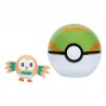 Figura Rowlet + Nido Ball Clip 'N' Go Pokémon Bizak