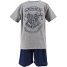 Pijama Corto Niño Gris Hogwarts Harry Potter