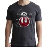Camiseta Gris Oscura BB-8 E8 Star Wars