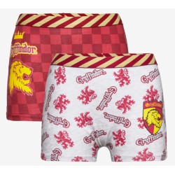 Pack 2 Boxers Niño Gryffindor Gris y Rojo Harry Potter