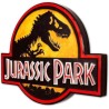 Réplica Señal Metálica Logo Jurassic Park