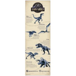 Poster Puerta Jurassic World 53 x 158 cm
