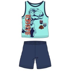 Pijama Corto Niño Celeste Jurassic World