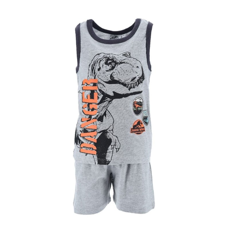 Pijama Corto Niño gris Jurassic World