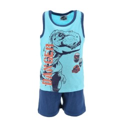 Pijama Corto Niño Celeste Jurassic World