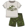 Pijama Corto Niño Gris y Verde Jurassic World