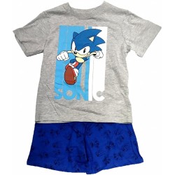 Pijama Corto Niño Gris Sonic the Hedgehog
