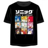 Camiseta Negra Personajes Sonic The Hedgehog