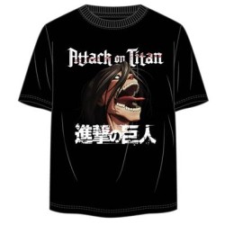 Camiseta Negra Titan Ataque a los Titanes