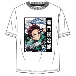 Camiseta Blanca Tanjiro Demon Slayer