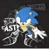 Camiseta Negra Fast Sonic The Hedgehog