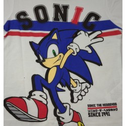 Camiseta Niño Blanca Sonic the Hedgehog