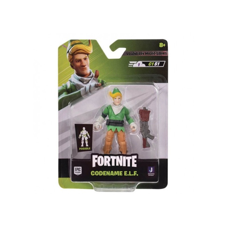 Figura Articulada Codename E.L.F. Fortnite 7 cm Legendary Micro Series