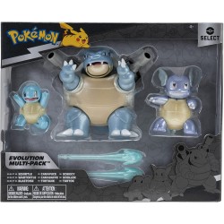 Pack Figuras Squirtle Evolution Multi-Pak Pokémon Bizak